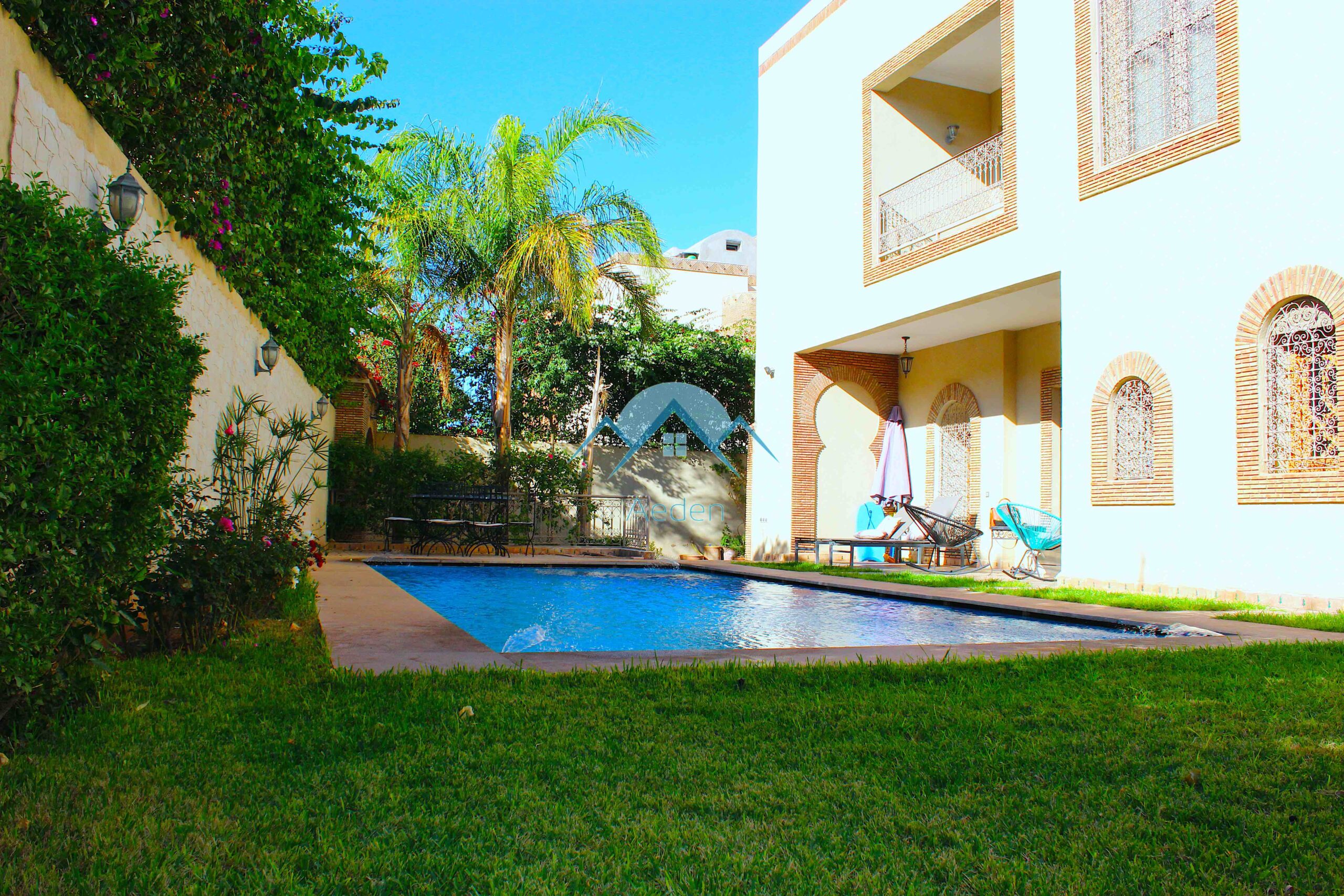 villa meublé en location TARGA – فيلا مفروشة مع مسبح للكراء